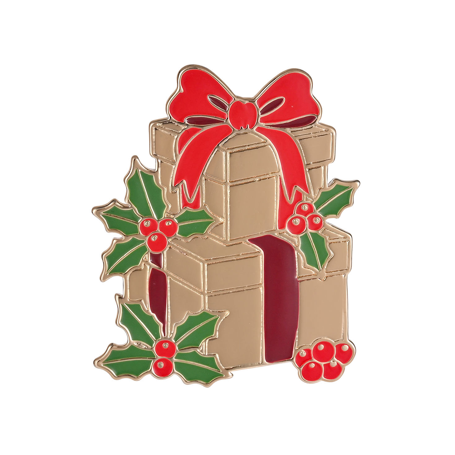 Christmas Gift Stack Pin front image number 3