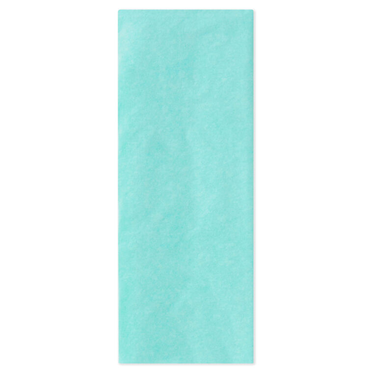 Solid Aquamarine Tissue Paper, 8 sheets, Aquamarine, large image number 1