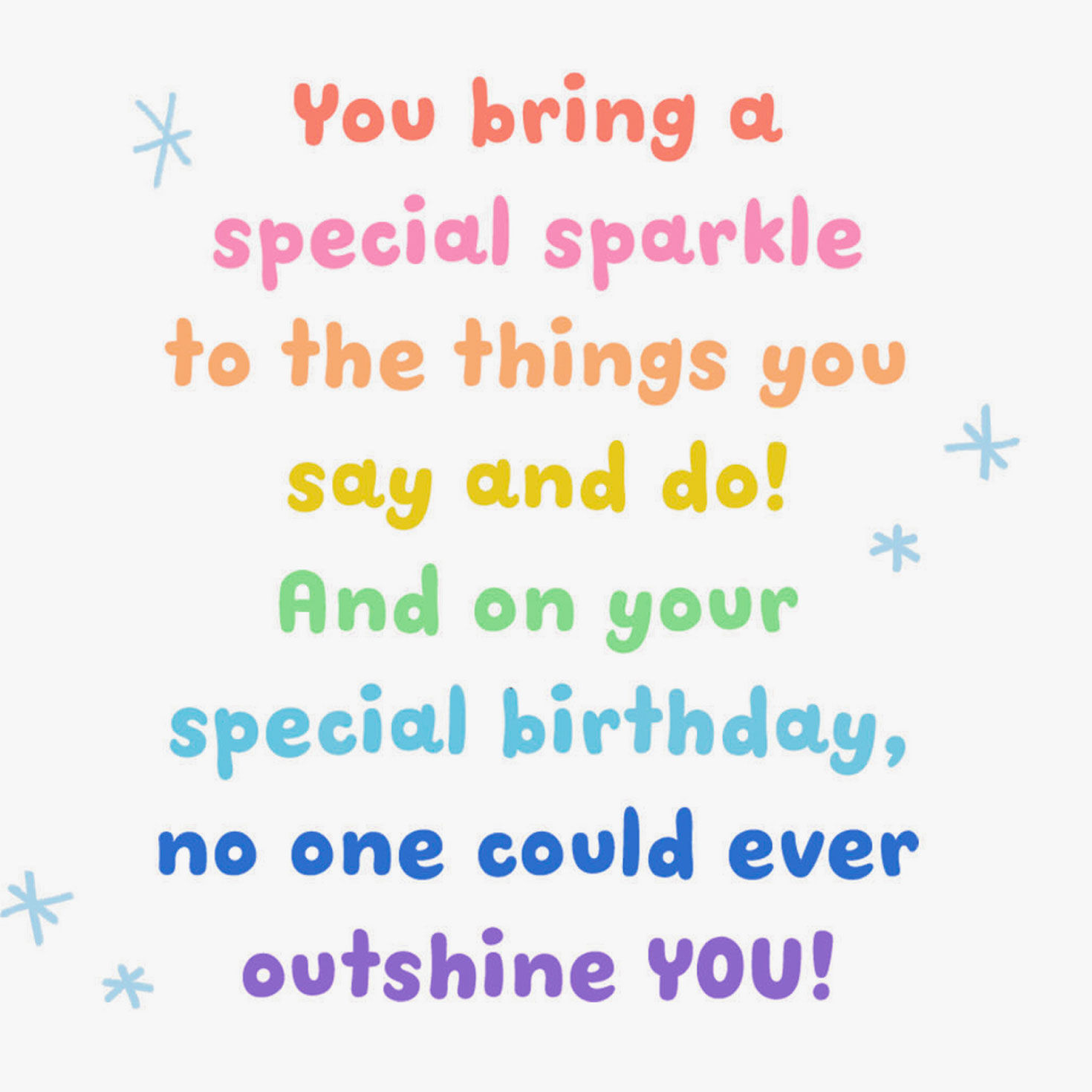 Splash and Sparkle Birthday Card for Girl, , large image number 2