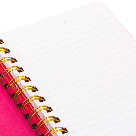 Coral and Pink Color Block Spiral Notebook, , large image number 7