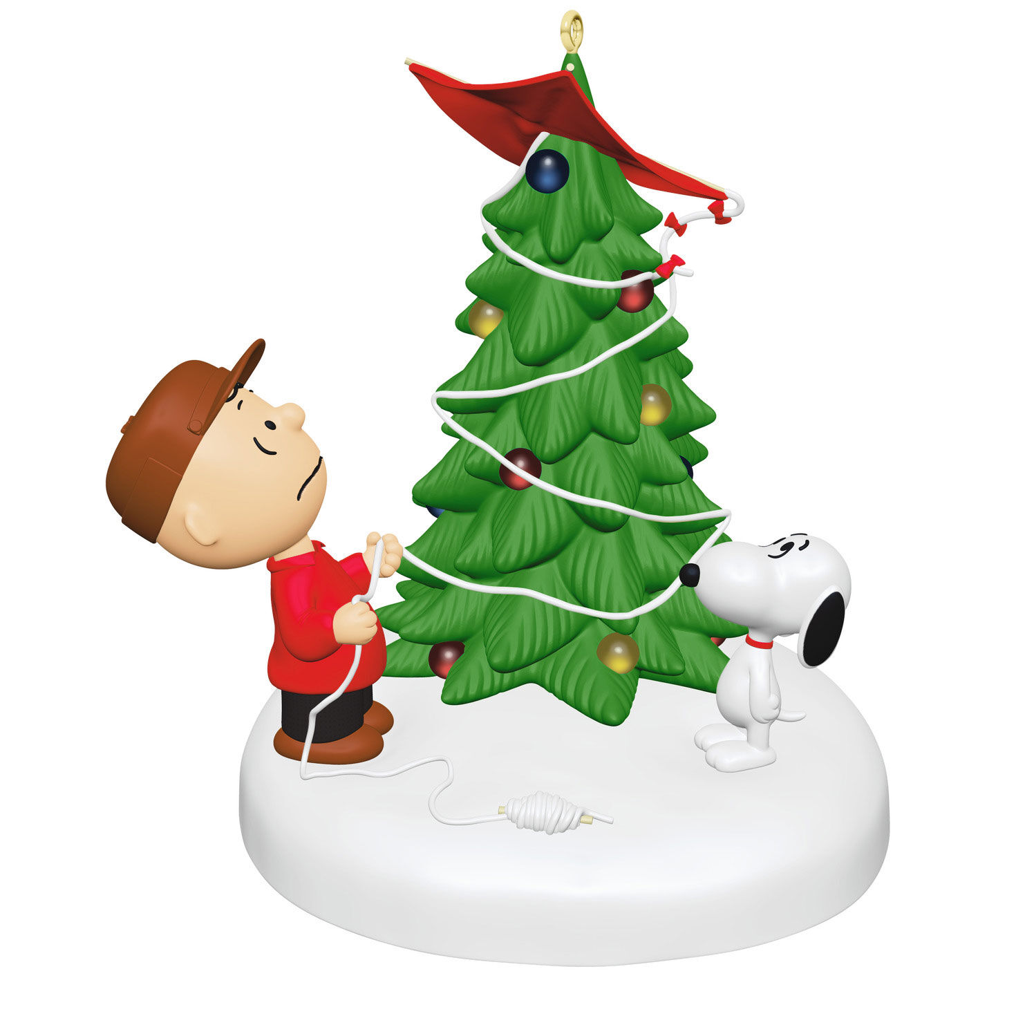 The Peanuts® Gang The Kite-Eating Christmas Tree Ornament With Light