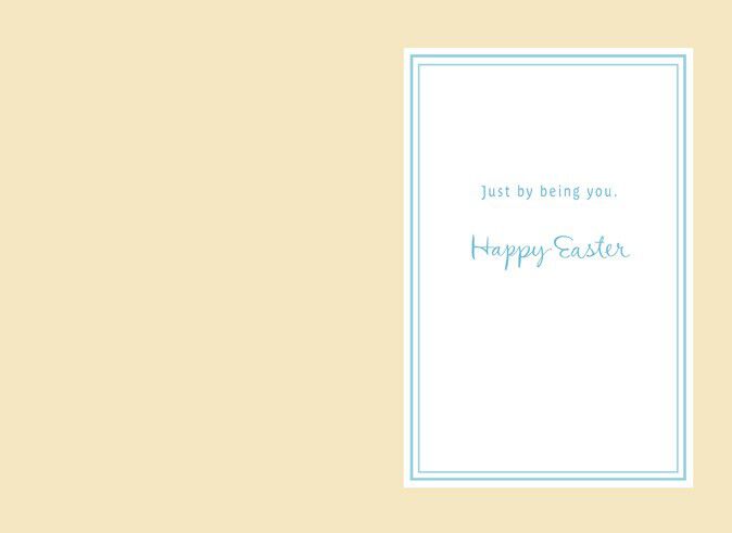 Grandson White Flowers Easter Card