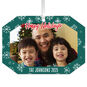 Green Snowflake Personalized Christmas Ornament Front image number 1