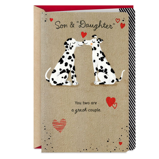 A Great Couple Valentine's Day Card for Son and His Wife, 