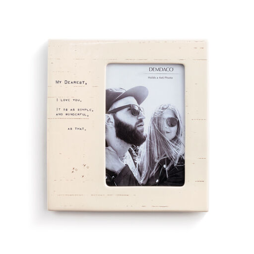 Demdaco Dear You My Dearest Picture Frame, 4x6, 