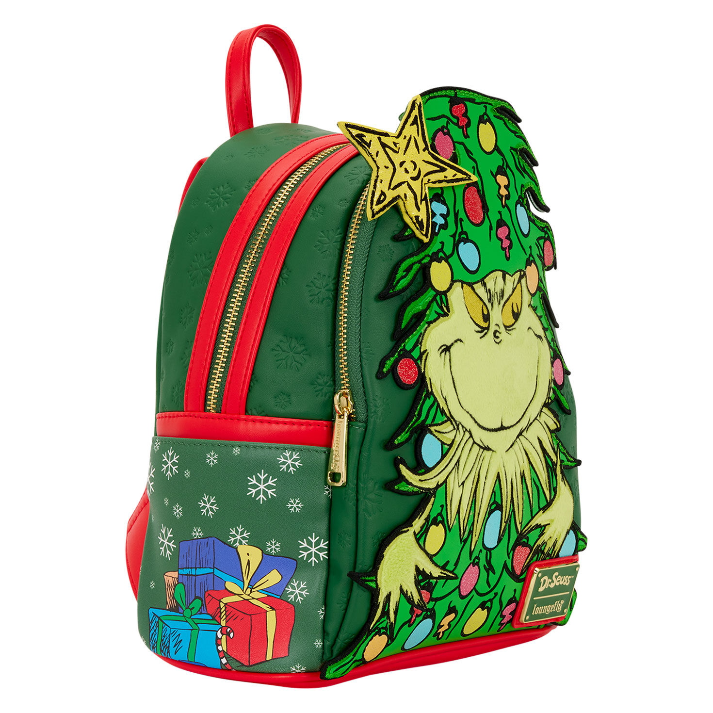 Loungefly Dr. Seuss Grinch Christmas Tree Light-Up Mini Backpack for only USD 80.00 | Hallmark