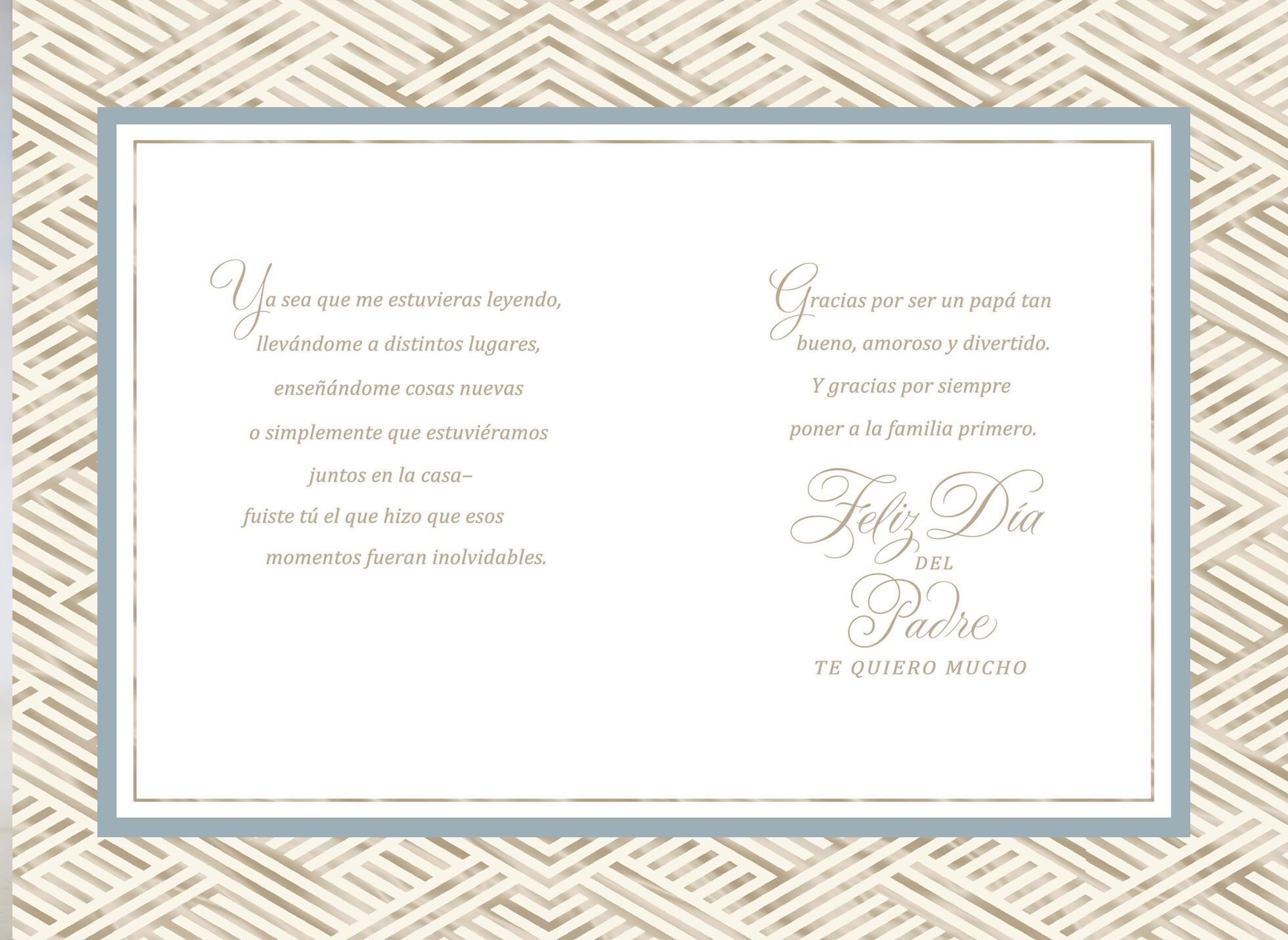 You're at the Heart of My Favorite Memories Spanish-Language Father's Day Card for Dad