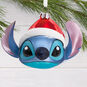 Disney Lilo & Stitch in Santa Hat Blown Glass Hallmark Ornament, , large image number 2