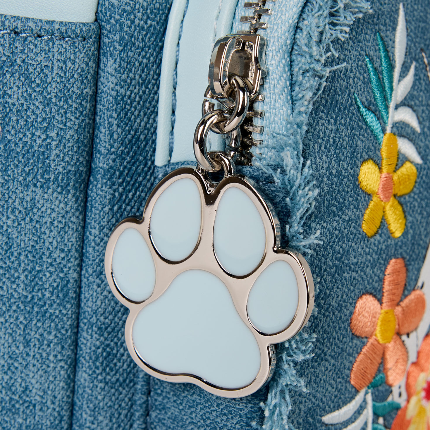 Loungefly Disney Dogs and Cats Denim Mini Backpack