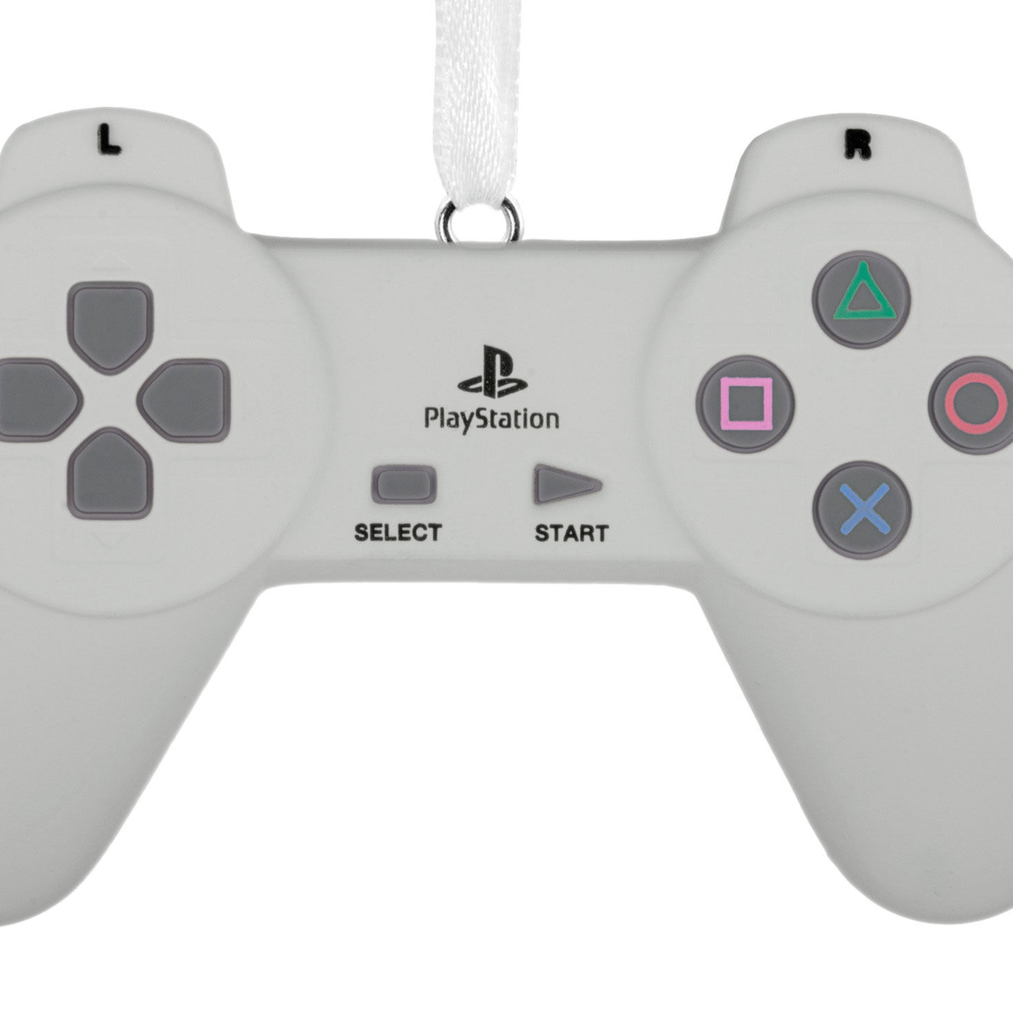 White Video Game Controller Christmas Ornament upclose view image number 5