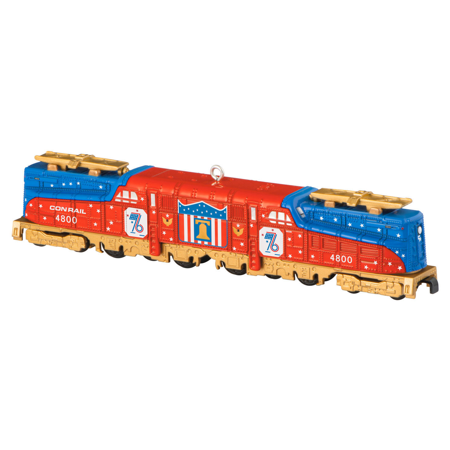 Lionel® Trains Conrail Bicentennial GG1 Locomotive With Gold Accents Metal Ornament