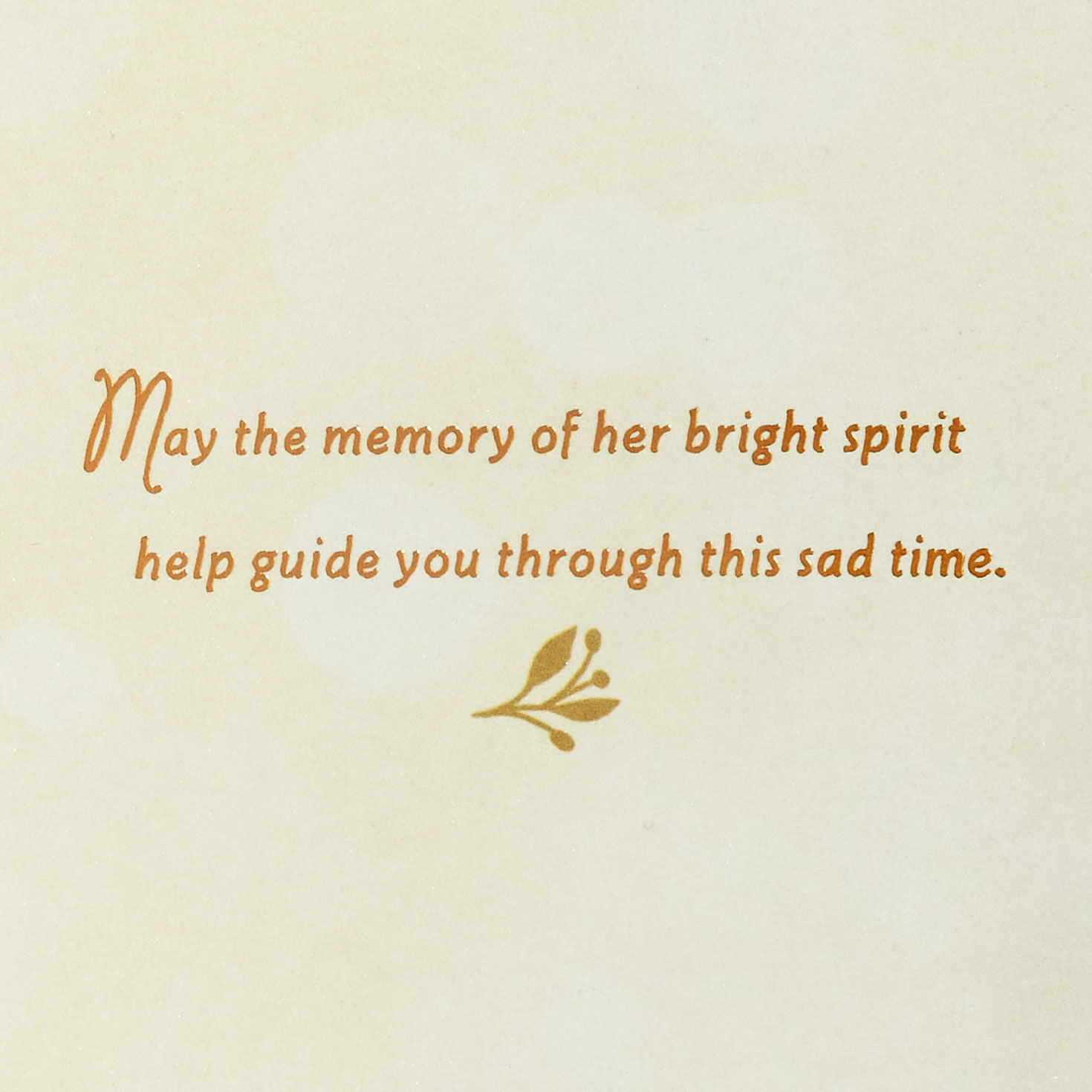 Bokeh Leaves Sympathy Card for Her Sentiment image number 2