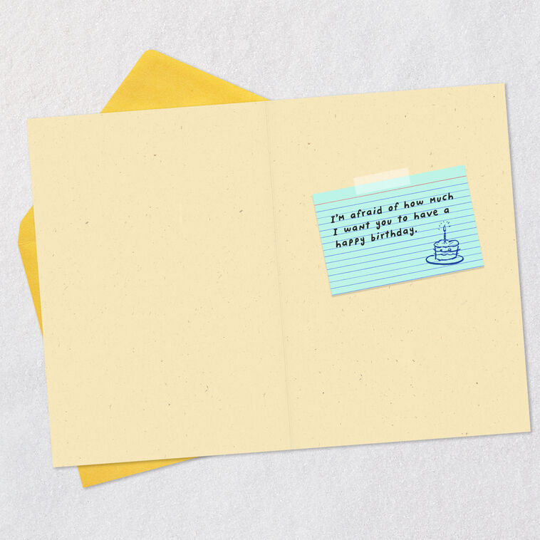The Office Michael Scott Funny Birthday Card Open card with envelope image number 3