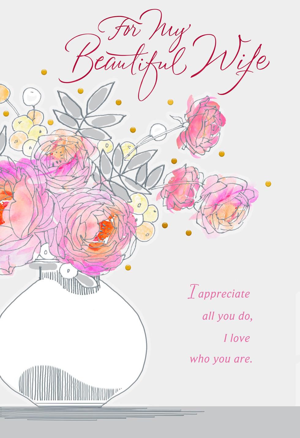 Gift of Family Religious Mother's Day Card For Wife