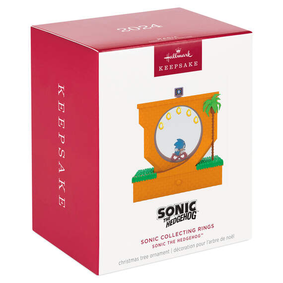 Sonic the Hedgehog™ Sonic Collecting Rings Ornament With Light, Sound and Motion, , large image number 6