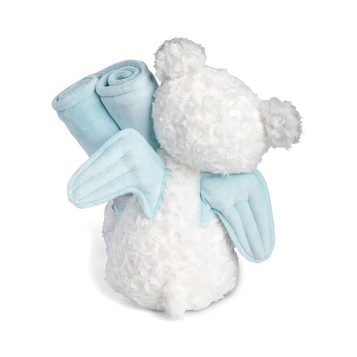 Demdaco Guardian Angel Bear and Blue Blanket, Set of 2, 