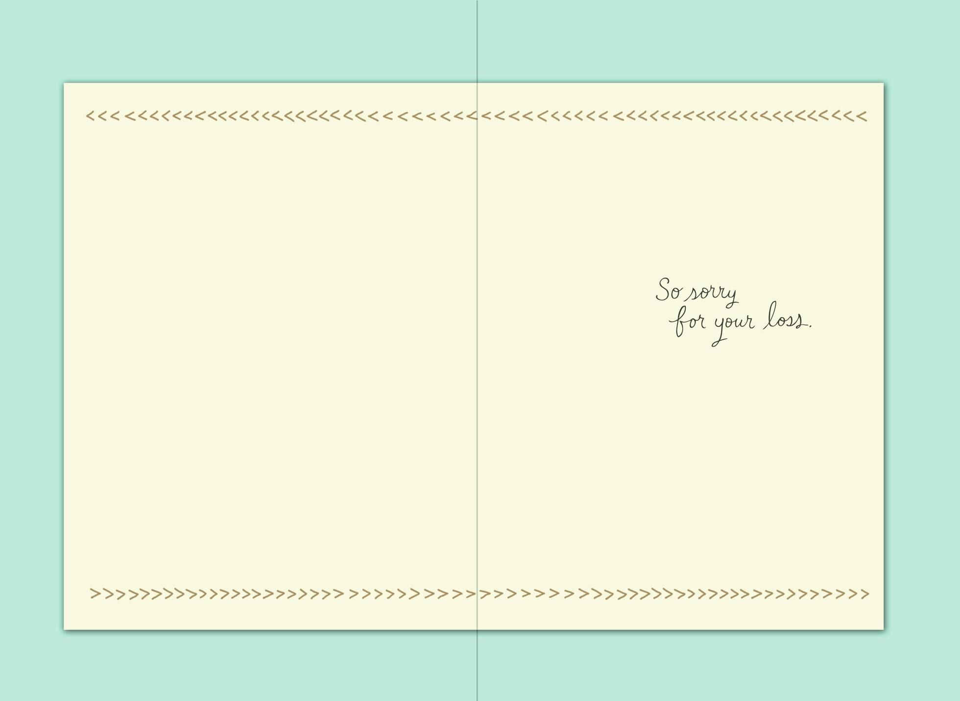 Faith Makes a Bridge That Carries Us Sympathy Card