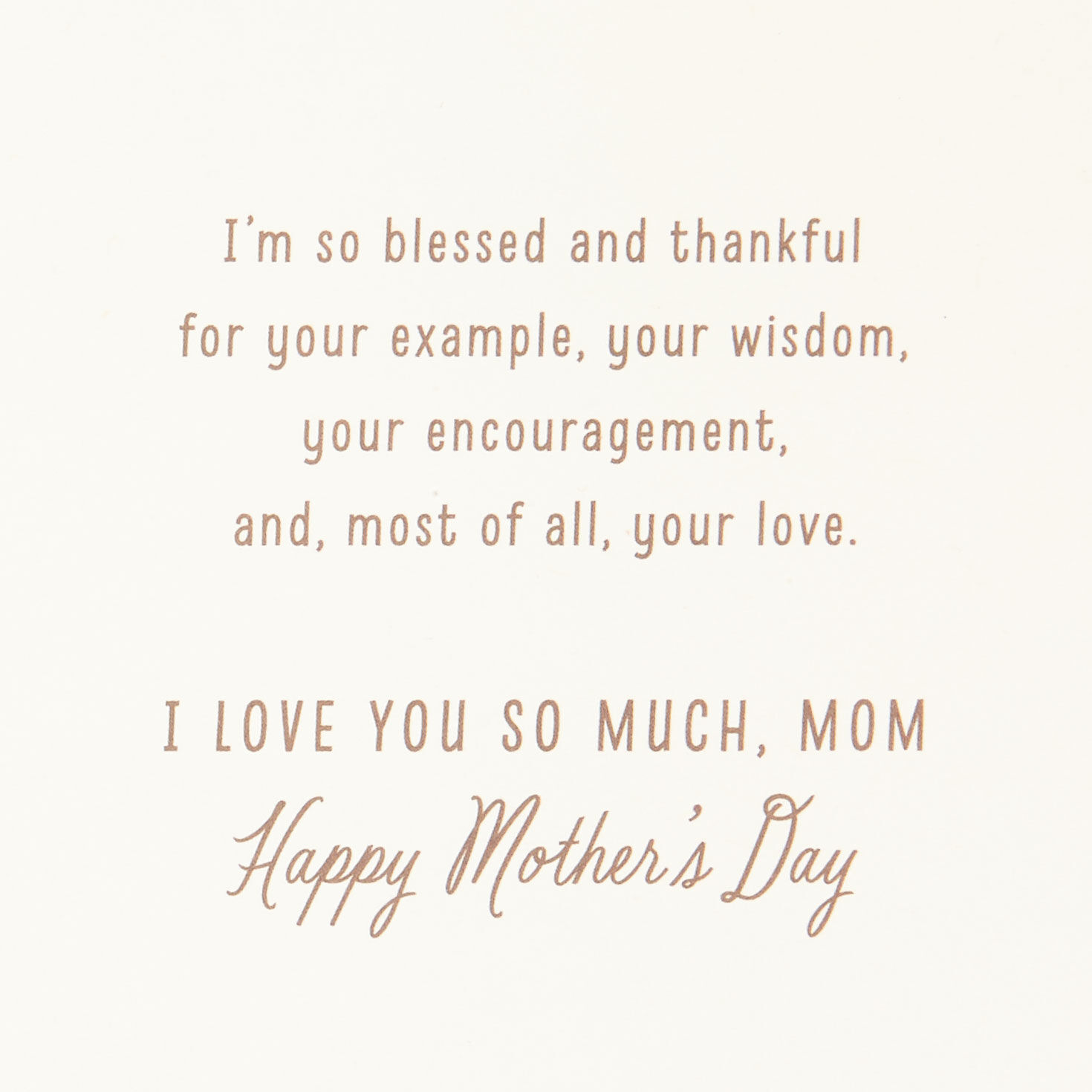 Flowers Religious Mother's Day Card for Mom Sentiment image number 2