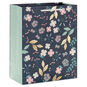 Floral on Dark Green Medium Gift Bag Front image number 1