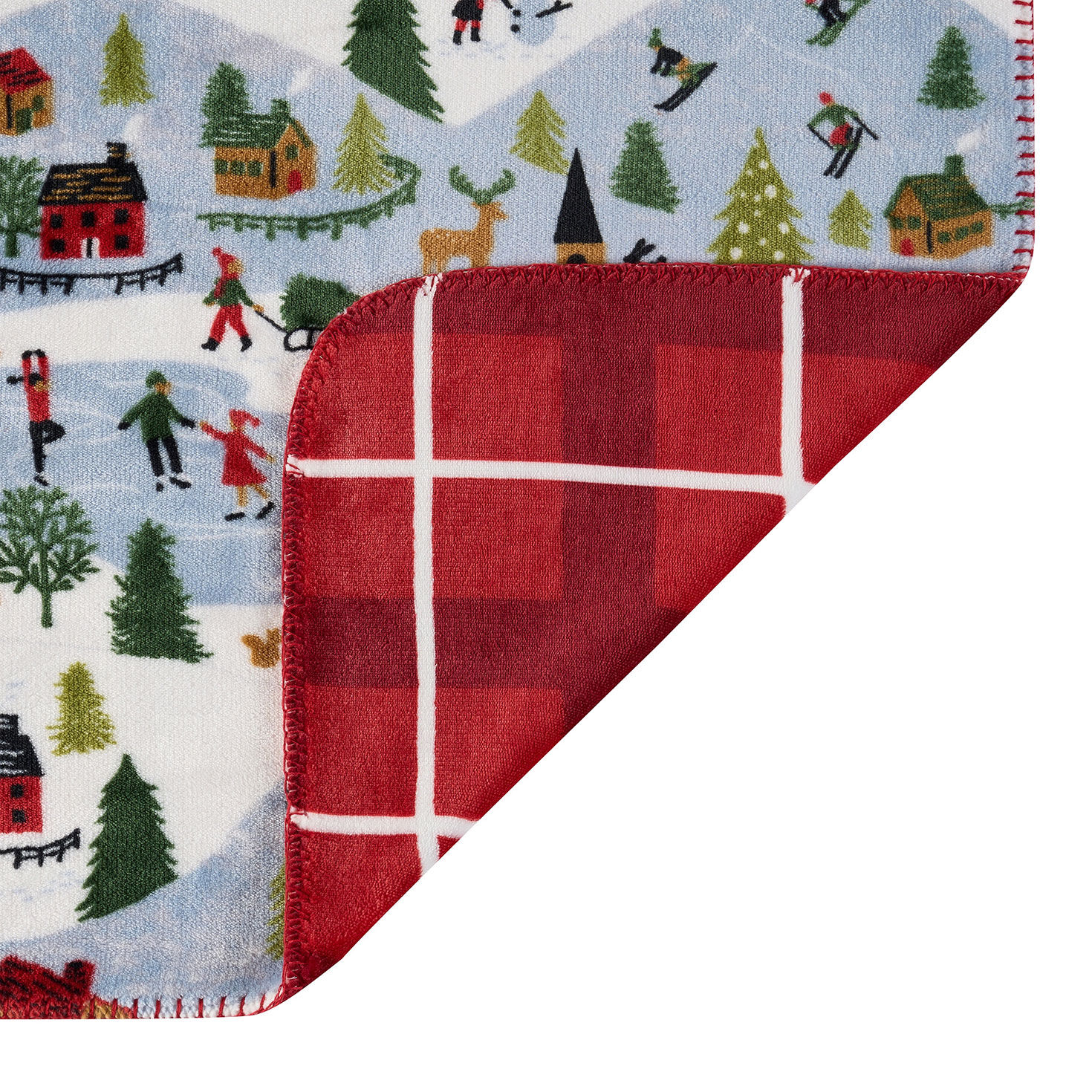 Hallmark Frostvale Reversible Plush Throw - 50x70 corner image number 4