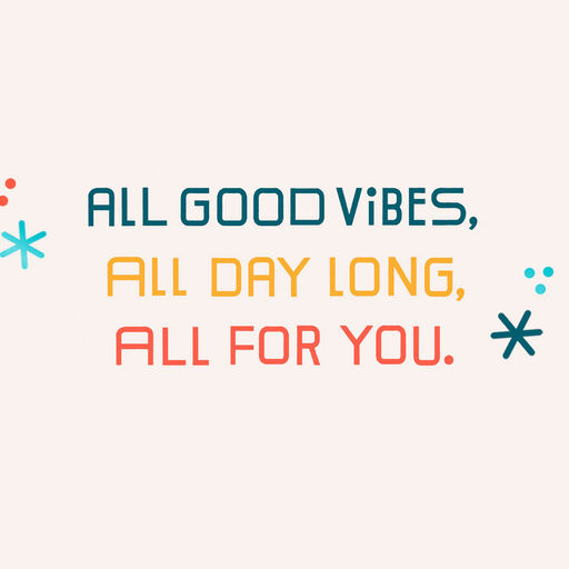 Good Vibes Video Greeting Father's Day Card, 