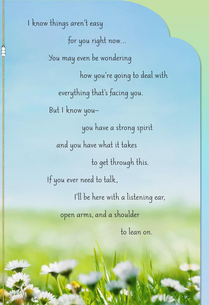 Daisies and Blue Sky Encouragement Card