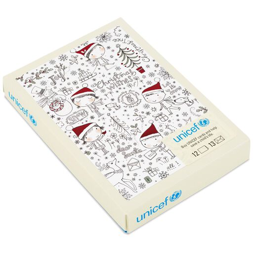Unicef Holiday Doodles Christmas Cards Box Of 12 Unicef Holiday Doodles Christmas Cards Box Of 12