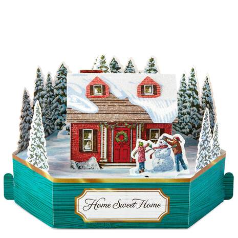 Home Sweet Home Mini Pop Up Christmas Card, , large
