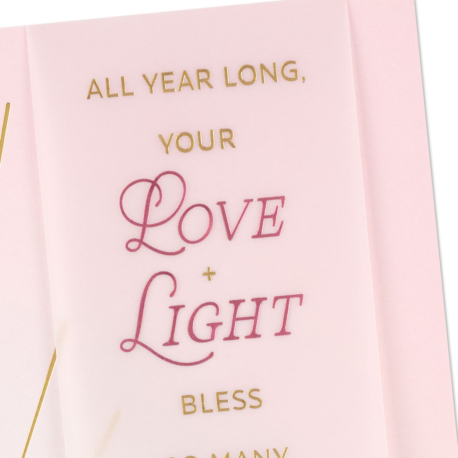 Blush Pink and Gold Sun Mother's Day Card Card Front Detail image number 4