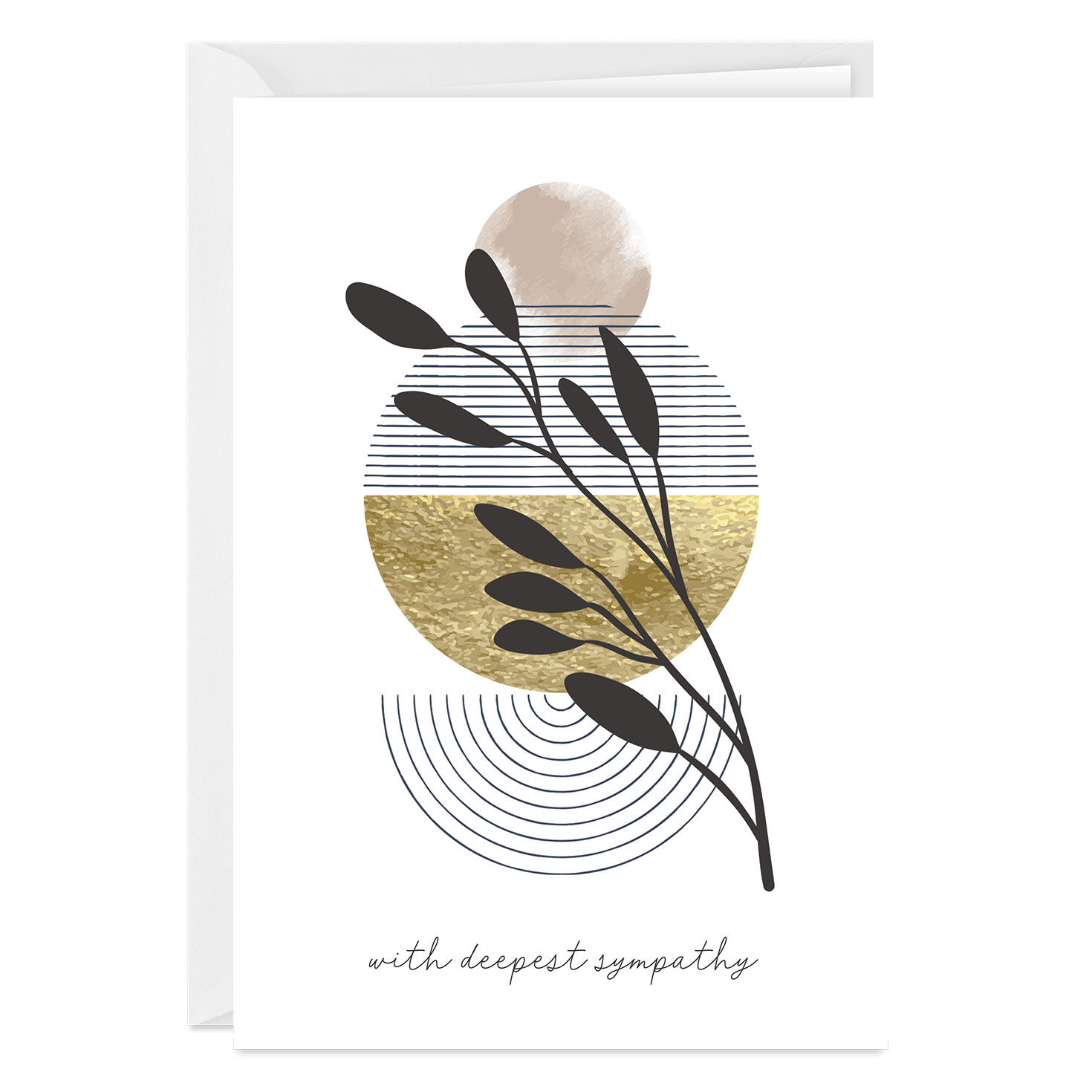 Modern Sunrise and Wheat Custom Sympathy Card for only USD 4.99 | Hallmark