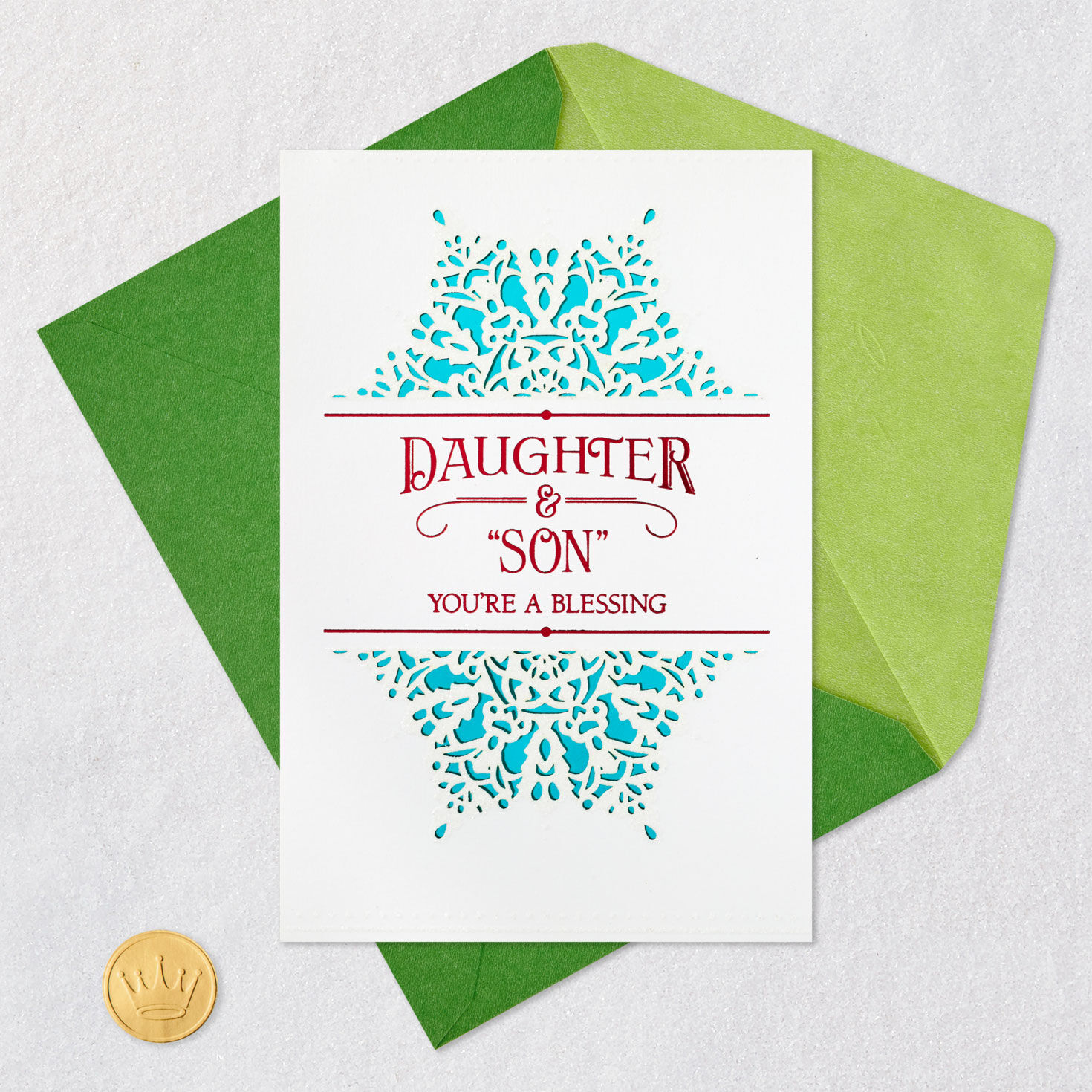 You're a Blessing Christmas Card for Daughter and Son-in-Law, , large image number 5