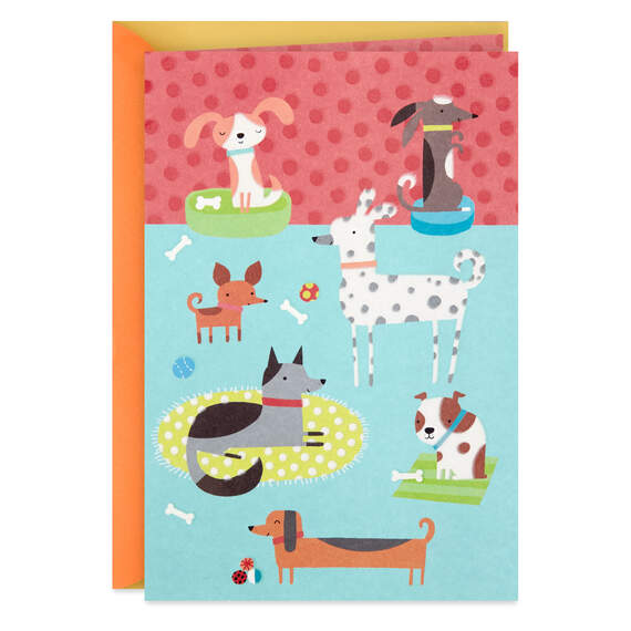 Dog Party Blank Card, , large image number 1