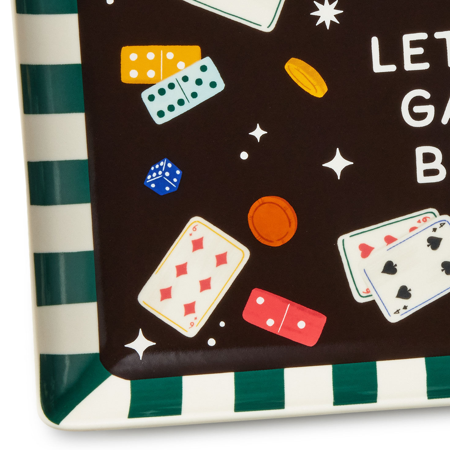 Let the Games Begin Game Night Serving Tray upclose view image number 5