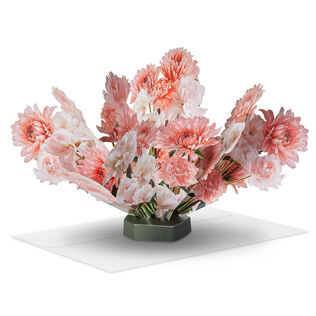 Build-a-Bouquet Pink and White Pop-Up Paper Flowers