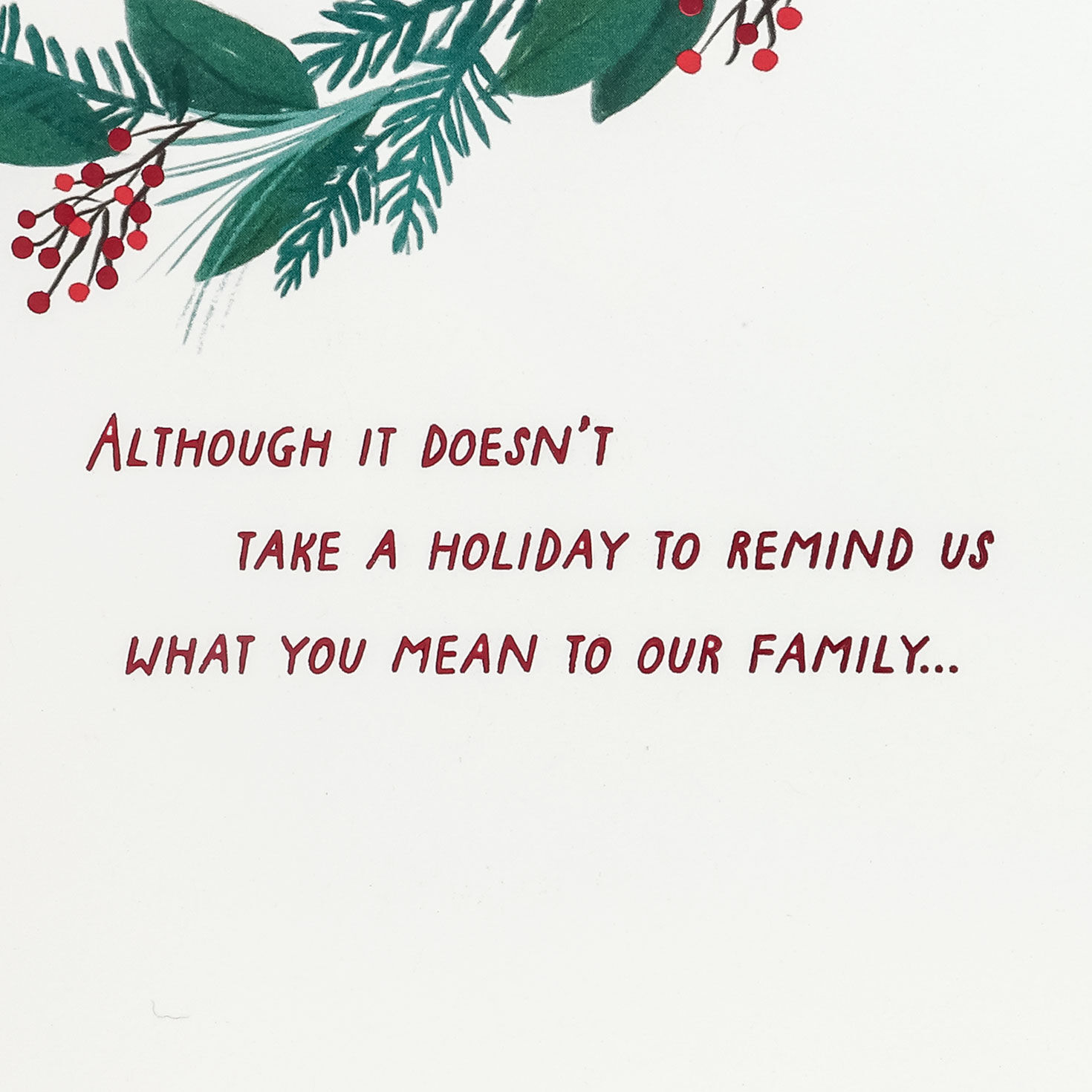Red Stocking Christmas Card for Dad Sentiment image number 2