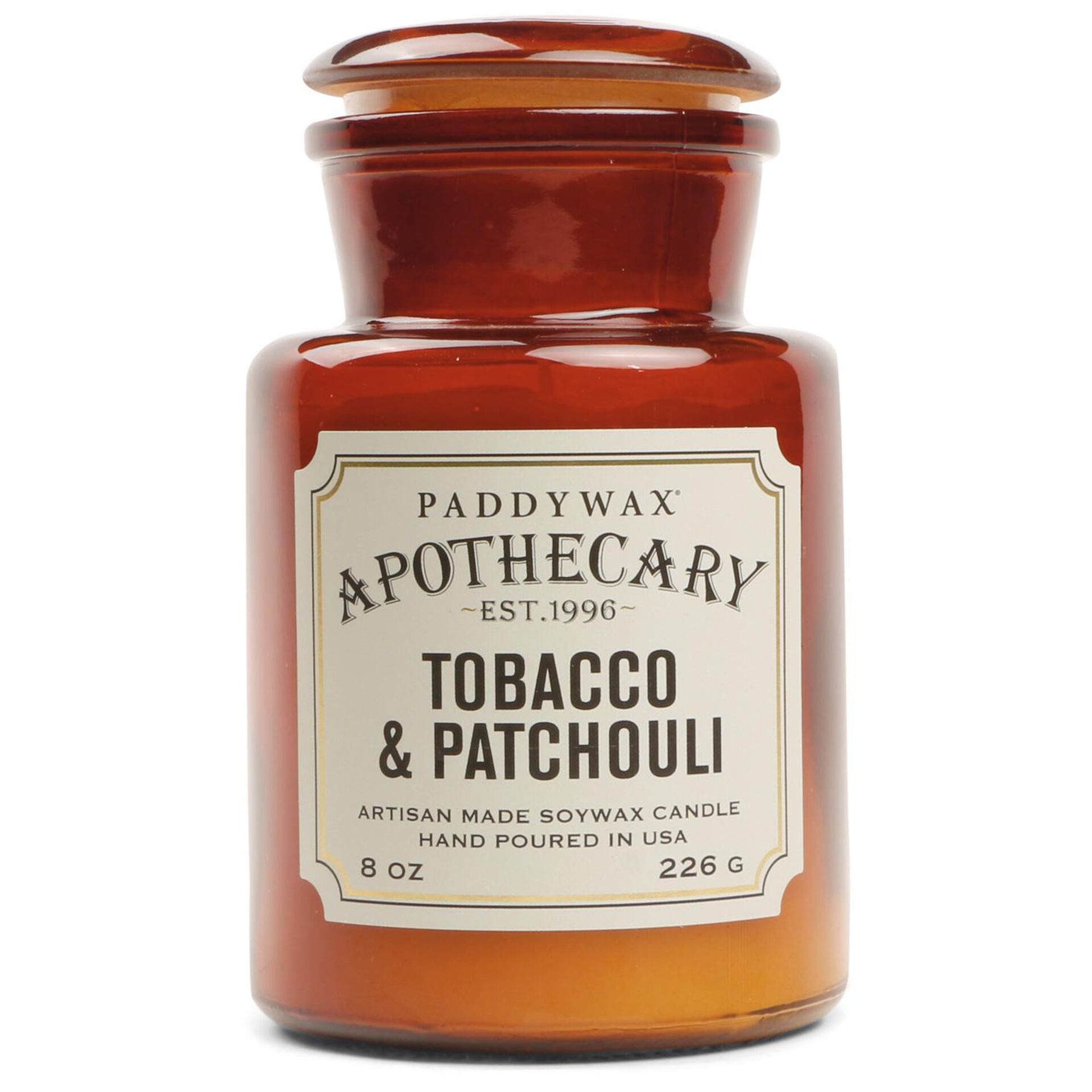 Paddywax Tobacco and Patchouli Jar Candle, 8 oz. Candles Hallmark