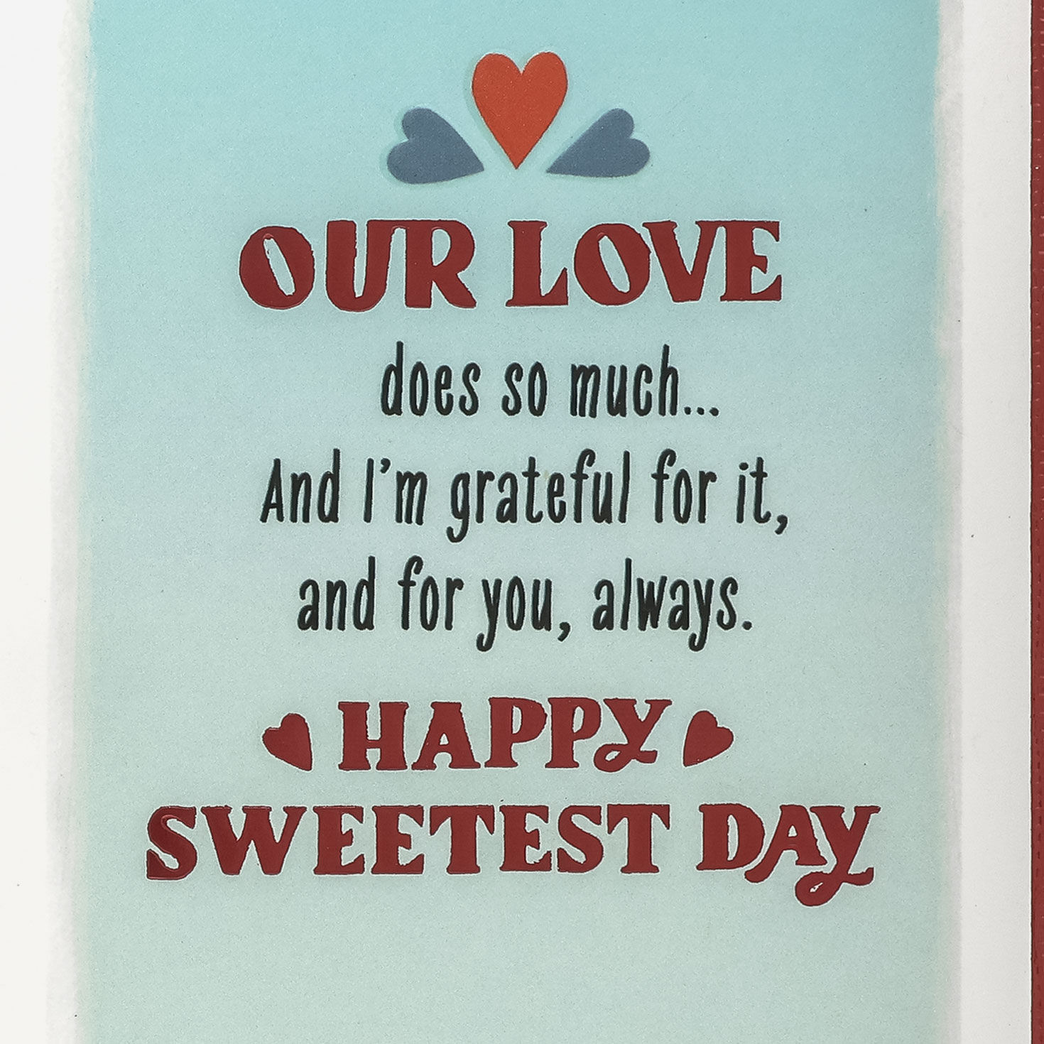 Car Ride Through Fall Leaves Sweetest Day Card for Wife Sentiment image number 3
