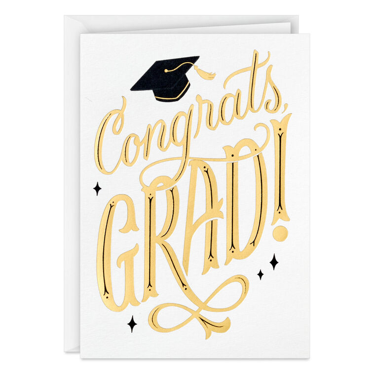 Embellished Congrats Blank Graduation Notes, Pack of 10 Embellished Congrats Blank Graduation Notes, Pack of 10