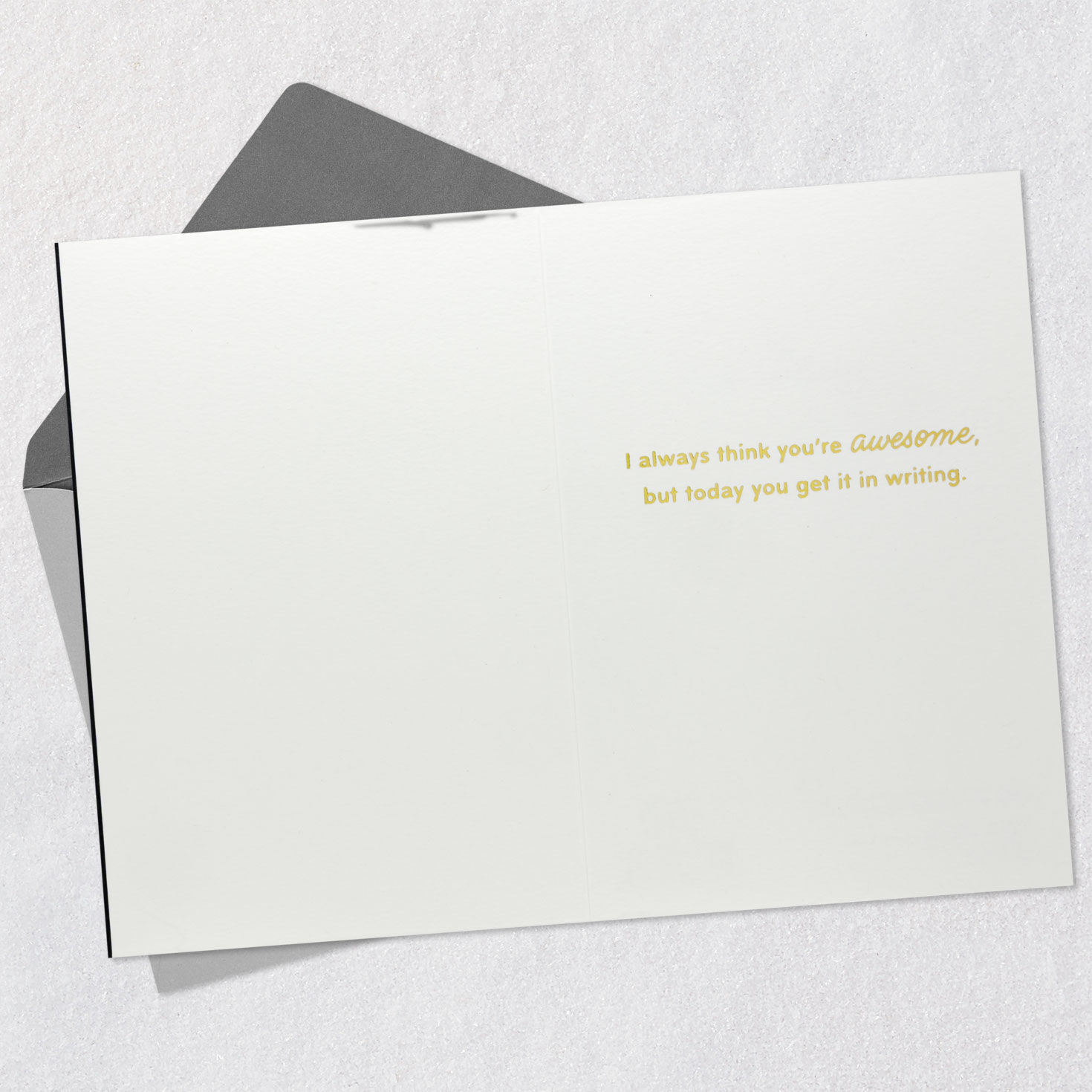 Diploma in Gold Lettering Graduation Card Open card with envelope image number 3