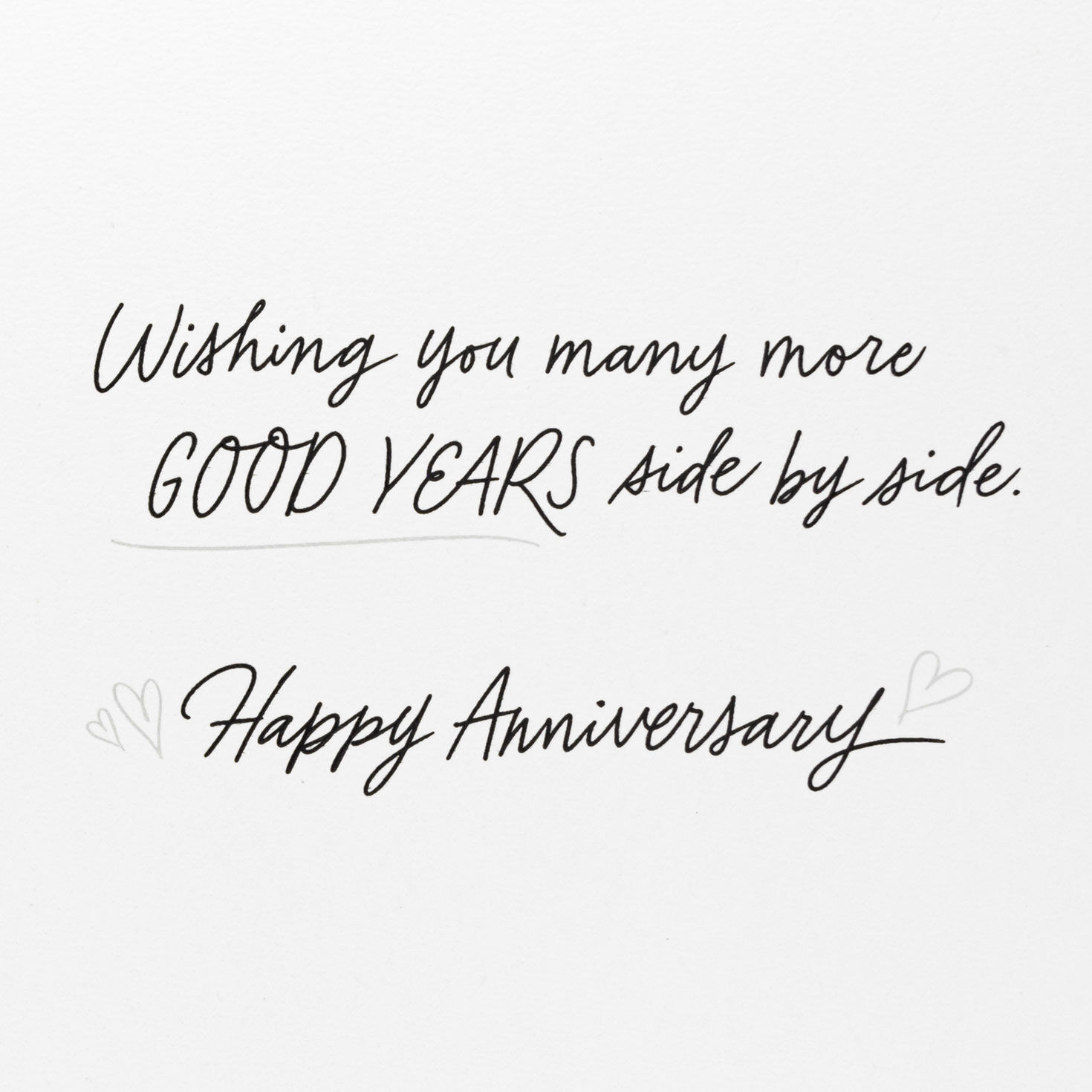 Hearts and Hand-lettering Anniversary Card for Couple Sentiment image number 2