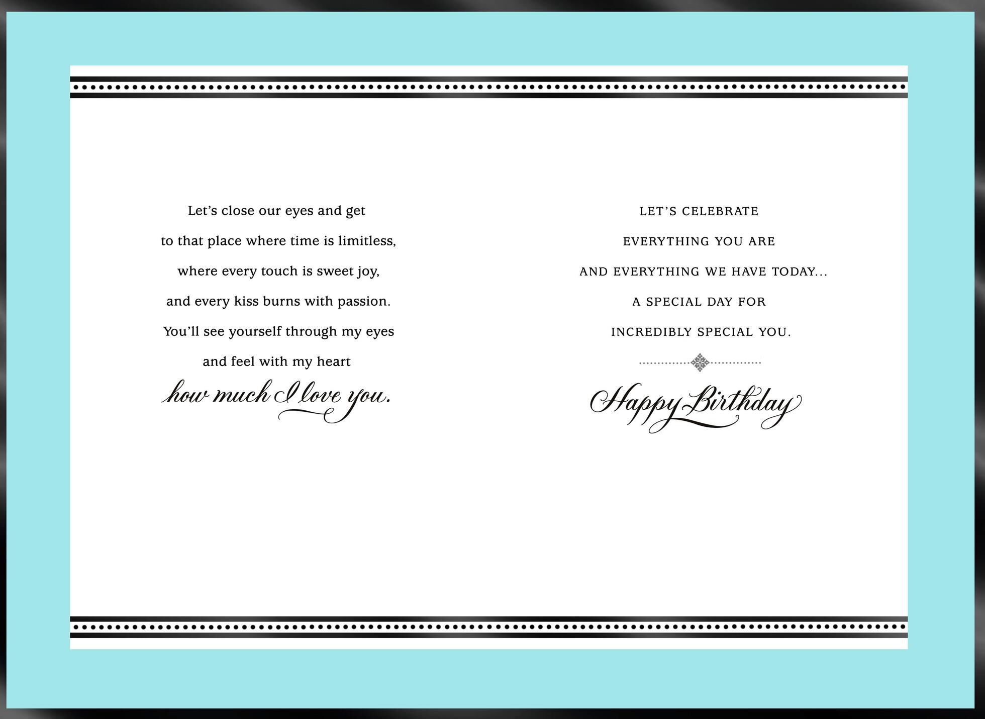 Our Precious Love Romantic Birthday Card