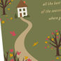 House and Trees Across the Miles Thanksgiving Card Card Front Detail image number 4