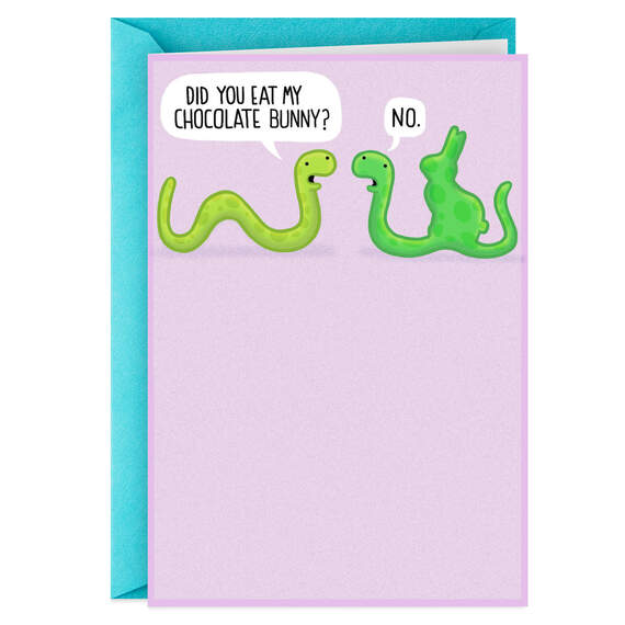 Did You Eat My Chocolate Bunny? Funny Easter Card, , large image number 1