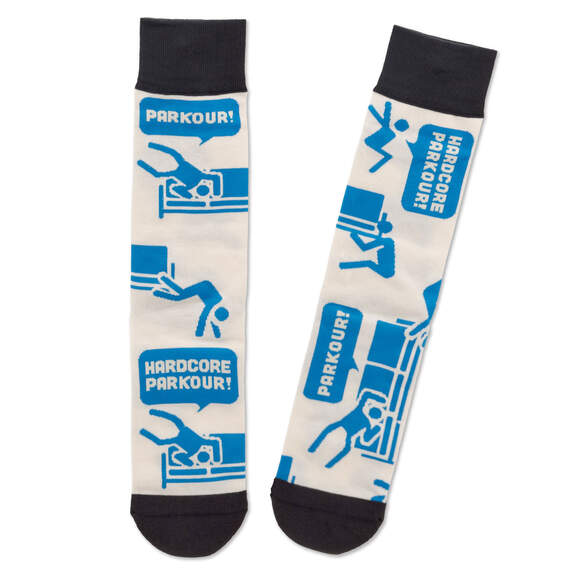 The Office Parkour Novelty Crew Socks, , large image number 1