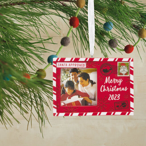 Holiday Postcard 2023 Photo Frame Hallmark Ornament, 