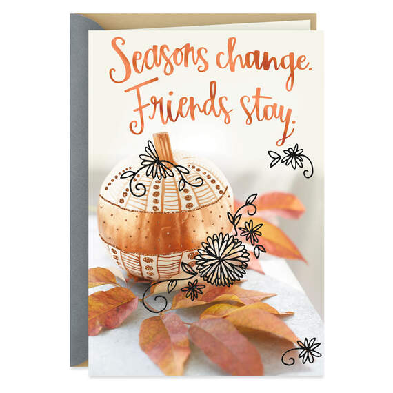Grateful for You Thanksgiving Card for Friend