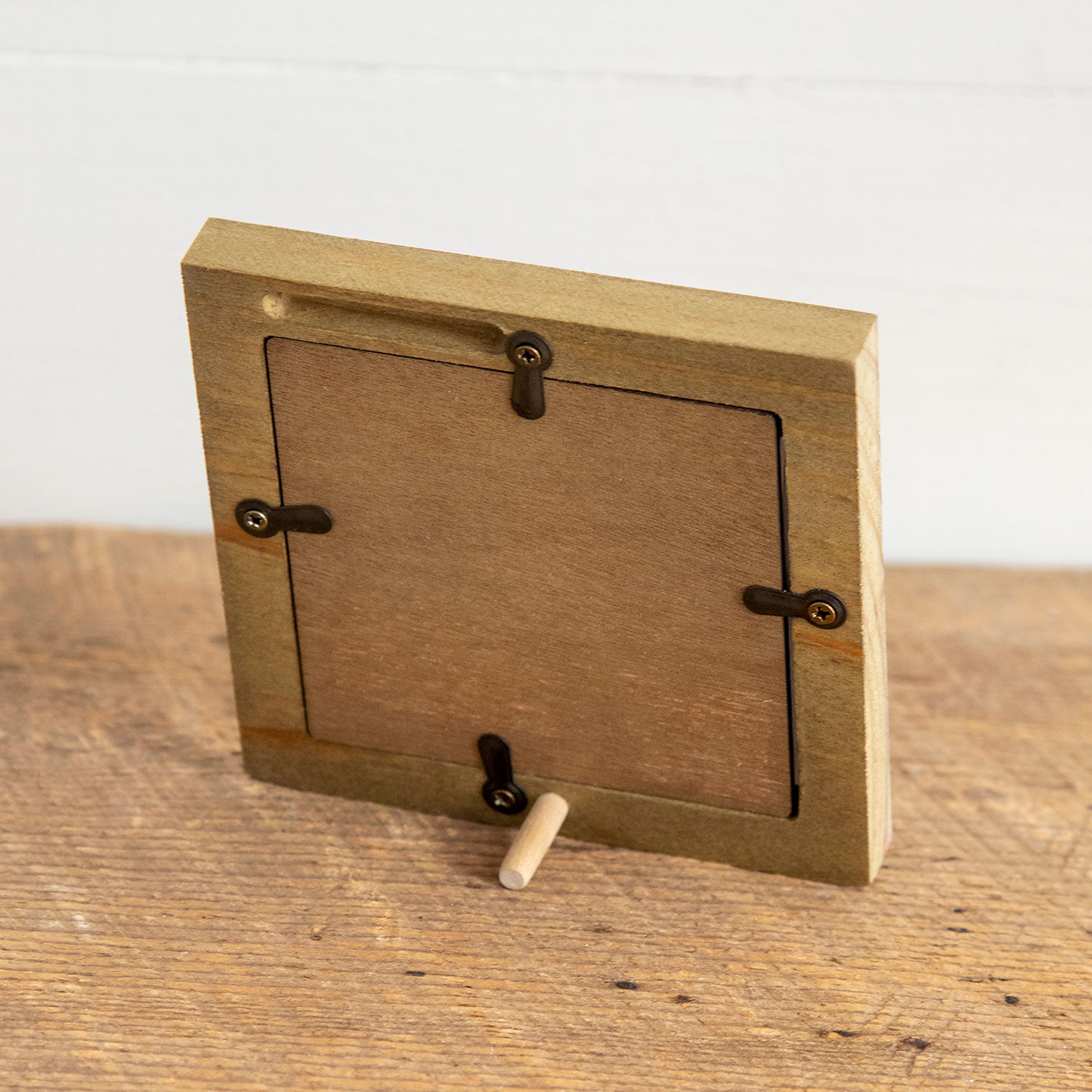 Mini Floral Heart Wooden Picture Frame back image number 2