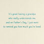 Blue Plaid Father's Day Card for Grandpa Sentiment image number 3