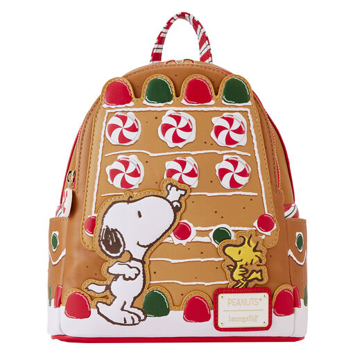 Loungefly Peanuts Snoopy Gingerbread House Scented Mini Backpack, 