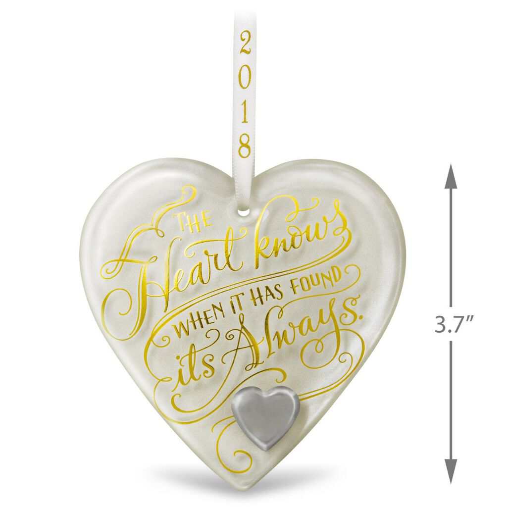 Hy Anniversary Heart 2018 Gl Ornament Keepsake Ornaments Hy Anniversary Heart 2018 Gl Ornament